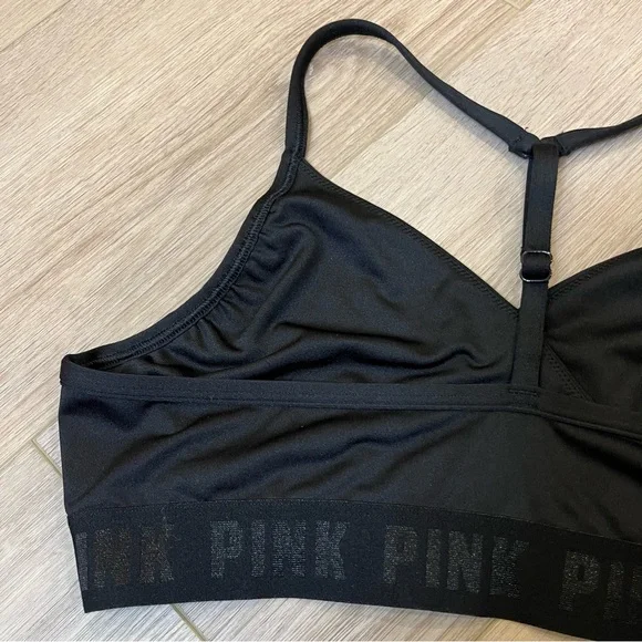 VICTORIAS SECRET PINK Black Wrap Bralette - FREE SHIPPING on Bundles $85+ - Picture 13 of 14
